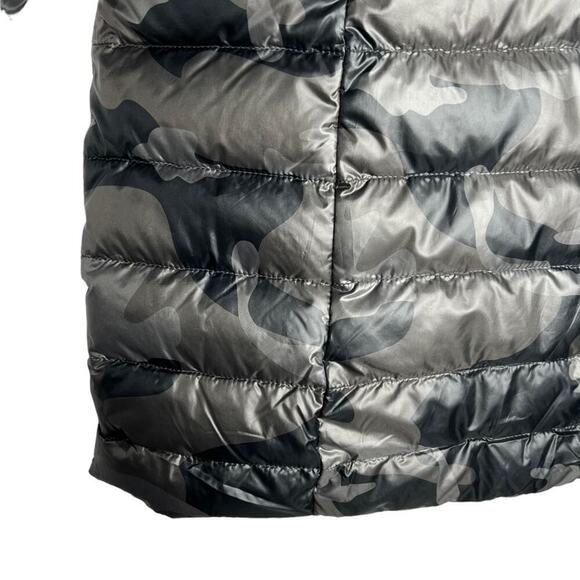 Anorak Crop Sleeve Puffer Jacket Black Camo Size M NEW - Picture 9 of 16